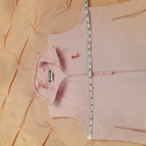 Columbia pink breast cancer-awareness fleece vest - Picture 8 of 9
